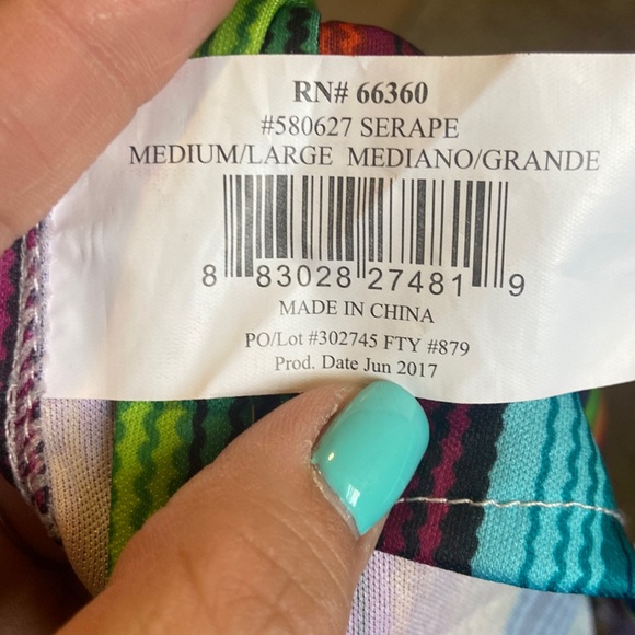 Multicolored Dog Poncho - Picture 3 of 3